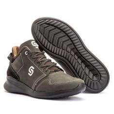 Imagem de Tênis Masculino Adventure Us Conforto Couro Fly Cor Extra Gray - Under