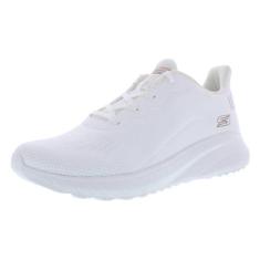 Imagem de Skechers Tênis feminino Bobs Squad Chaos – Face Off, Branco esbranquiçado/branco/off-white, 35
