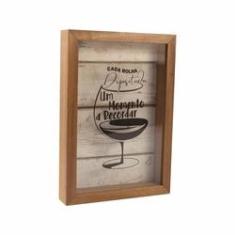 Imagem de Quadro Porta Rolha Decorativo Impressão UV 32x22cm QV0027