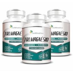 Imagem de 3x Tri Magnésio (taurato, malato e Bisglicinato) 60 Capsulas de 500mg Flora Nativa do Brasil