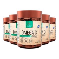 Imagem de Kit 5 Ômega 3 Tg Ultra Nutrify 60 Cápsulas