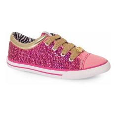 Imagem de Tênis Infantil Feminino Princesas Casual Disney Nº27 Cor Rosa - Sugar Shoes