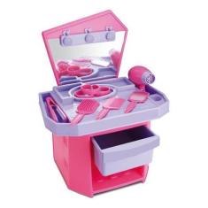 Imagem de Camarim Penteadeira Infantil Menina Rosa 6190 - Silmar Brinquedos