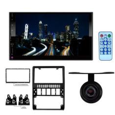 Imagem de Central Multimídia Mp5 2 Din 7 Espelhamento Gol G2 1995 a 2005 com câm