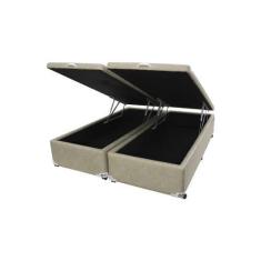 Imagem de Cama Box Baú Castor King Premium Kansas Bege 180X200x35cm