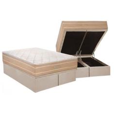 Imagem de Conjunto Box Baú-Colchão Polar Cristal+Cama King 1,93X2,03 - Colchões
