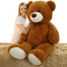 Imagem de Bicho de pelúcia MoriSmos Giant Teddy Bear 130 cm marrom escuro