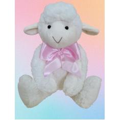 Imagem de Ovelha pelúcia fofinha decoracão nicho menino menina bebê laços variad