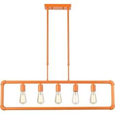 Imagem de Pendente Hash Aço 5Xe27, Avant, 489520006, Orange