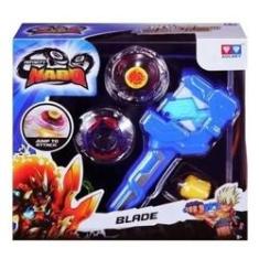 Lançador de Beyblade Corda B-119 com Rotação Dupla Azul