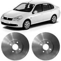 Imagem de Par Disco Freio Renault Symbol 1.6 16v 2009 a 2013 Dianteiro Ventilado Hipper Freios