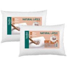 Imagem de Kit 2 Travesseiros Natural Látex Alto 50x70cm - Duoflex