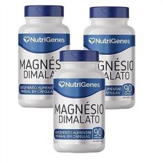 Imagem de 3x Magnésio Dimalato - Nutrigenes - 60 Cápsulas