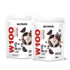 Imagem de Kit Com 2 Un Whey Protein W100 Refil 900G Nutrata