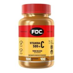 Imagem de Vitamina C 500Mg Time Release Ação Prolongada 100 Comps Fdc