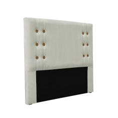 Imagem de Cabeceira Cama Box Casal 140 cm Gênova Veludo Prata S04 - D`Rossi