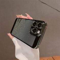 Imagem de Capa de telefone com dissipação de calor revestida para iPhone 15 14 13 12 11Pro Max 15Plus Malha de proteção de lente respirável resfriamento rígido, PD0413T3, para iPhone 15