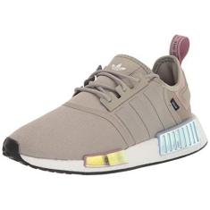 Imagem de adidas Tênis feminino NMD R1, Cinza pena/cinza pena/tom violeta, 35