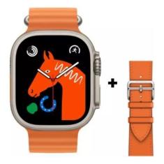 Imagem de Relógio Smartwatch Amax Ultra Laranja Tela 2.02' 49mm Com 2 Pulseiras