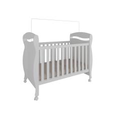 Imagem de Berço Junior Moveis Peroba Americano minicama MDF