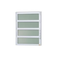 Imagem de Janela de Alumínio Basculante 80x60cm Vidro Mini Boreal Elite Brimak Branco