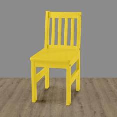 Imagem de Cadeira Infantil Fun Amarela Laca em madeira maciça