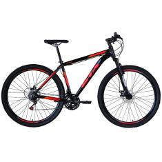 Imagem de Bicicleta Aro 29 Gta Start Alumínio 21v Freio a Disco Garfo Suspensão - Preto/Vermelho