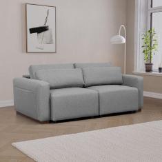 Imagem de Sofá Essence Retrátil 2 Lugares 180cm CabeCasa MadeiraMadeira Cinza Mescla Claro