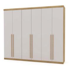 Imagem de Guarda Roupa Casal 6 Portas E 6 Gavetas 275 Cm Majestic Nature/Fendi -