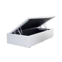 Imagem de Cama Box Com Baú Solteiro 39X88x188 Branca - Sp Móveis