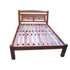 Imagem de Cama De Casal Kashimir em Madeira de Demolição - Cód 1302 - Barrocarte