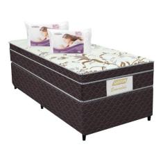 Imagem de Cama Box Solteiro (Box + Colchão) Gazin de Mola - Ensacada 53cm de Alt