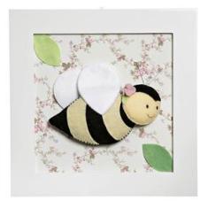 Imagem de Quadro Decorativo Abelha Quarto Bebê Infantil Menina