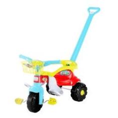 Triciclo Motoca Infantil super heróis com haste Samba toys - Rede