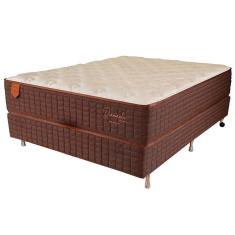 Imagem de Cama Box Viúva (Box + Colchão) 128x188x41 Diamante Prorelax Pillow In - Marrom