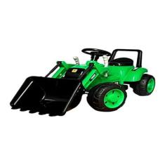 Imagem de Trator Escavadeira Infantil Elétrico Verde, Importway