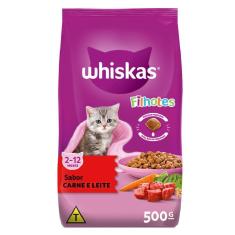 Imagem de Ração Whiskas Carne e Leite para Gatos Filhotes - 500 g