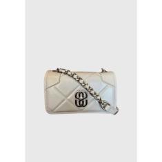 Imagem de Bolsa Matelassê Cinza Alça Corrente Schutz-Feminino