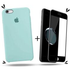 Imagem de Kit Capa Capinha Case + Película 3D Compatível Com iPhone 6 Plus / 6s 