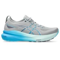 Imagem de ASICS Tênis de corrida feminino Gel-Kayano 31, Cinza Piemonte/Digital Aqua, 37