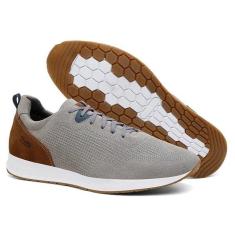 Imagem de Tênis Masculino Couro Cadarço Textura Antiderrapante-Masculino