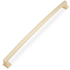 Imagem de COTYKILEY Pacote com 6 puxadores de armário de 254 mm de latão escovado puxadores de armário de cozinha dourados puxadores de porta de armário de cozinha ferragens de armário puxadores de gaveta