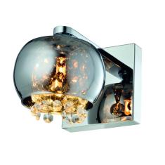 Imagem de Arandela Vidro Metal 1Xg9 40W 13X16cm Cromado