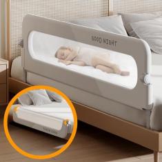 Imagem de Trilhos de cama infantis Strenkitech dobráveis para Twin Queen King