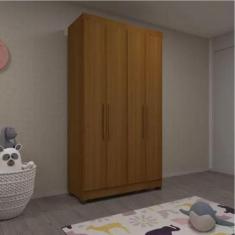 Imagem de Guarda Roupa Eucamoveis Genova 4 Portas 2 Gavetas Freijo - EUCAMÓVEIS