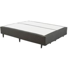 Imagem de Cama Box Queen Size Bipartido Universal Cosmopolita Cinza - Rajado158x