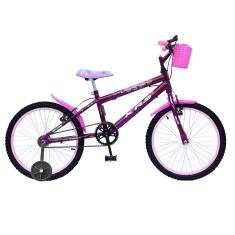 Imagem de Bicicleta Infantil Aro 20 Passeio com Rodinhas Menina-Unissex