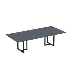 Imagem de Mesa Reunião 2600x1200mm Mr2600p25tub Grafito/Preto