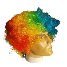 Imagem de Peruca Palhaço Colorida Fantasia Adulto e Infantil - Lynx Produções ar