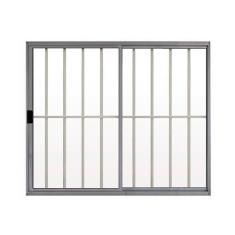 Imagem de Janela de Alumínio de Correr 100x150cm 2 Folhas Grade Hale Esquadrias